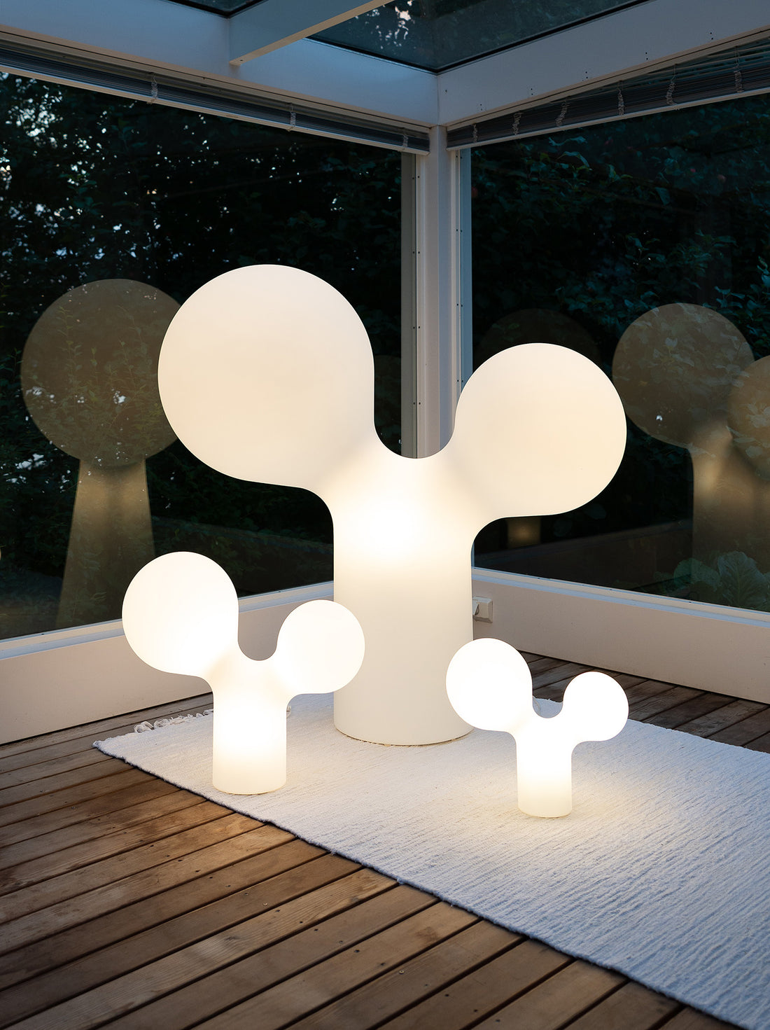 Double Bubble lamps by Eero Aarnio